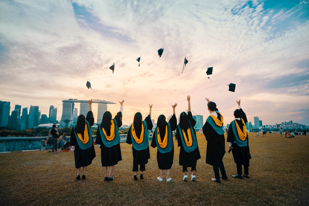 Students on campus